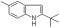 结构式 CAS# 69622-41-9, 2-叔丁基-5-甲基吲哚