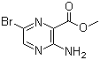 Methyl 3-amino-6-bromopyrazine-2-carboxylate molecular structure (CAS 6966-01-4)
