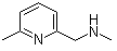 结构式 CAS# 6971-57-9, N,6-二甲基-2-吡啶甲胺