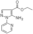 Ethyl 5-amino-1-(pyridin-2-yl)-1H-pyrazole-4-carboxylate molecular structure (CAS 69722-29-8)