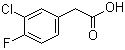 structure of CAS# 705-79-3, 3-Chloro-4-fluorophenylacetic acid;(3-Chloro-4-fluorophenyl)acetic acid