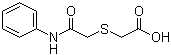 2-[(2-Anilino-2-oxoethyl)sulfanyl]acetic acid molecular structure (CAS 70648-87-2)