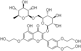 Troxerutin molecular structure (CAS 7085-55-4)