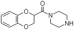 1-(1,4-Benzodioxane-2-carbonyl)piperazine molecular structure (CAS 70918-00-2)