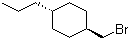 structure of CAS# 71458-12-3, trans-1-(Bromomethyl)-4-propylcyclohexane