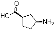 结构式 CAS# 71830-08-5, (1R,3S)-3-氨基环戊羧酸