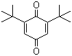 结构式 CAS# 719-22-2, 2,6-二叔丁基苯醌; 2,6-二叔丁基-1,4-苯醌