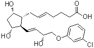 5,6-trans-(±)-Cloprostenol molecular structure (CAS 72029-43-7)