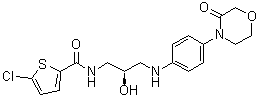 5-氯-N-[(2R)-2-羟基-3-[[4-(3-氧代-4-吗啉基)苯基]氨基]丙基]-2-噻吩甲酰胺分子结构 (CAS 721401-53-2)