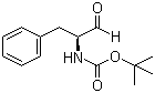 structure of CAS# 72155-45-4, N-Boc-L-phenylalaninal;(S)-(-)-2-(tert-Butoxycarbonylamino)-3-phenylpropanal; (S)-(1-Benzyl-2-oxoethyl)carbamic acid tert-butyl ester