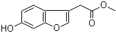 结构式 CAS# 726174-52-3, (6-羟基苯并呋喃-3-基)乙酸甲酯