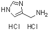 1H-Imidazole-4-methanamine dihydrochloride molecular structure (CAS 72631-80-2)