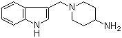 1-(1H-Indol-3-ylmethyl)piperidin-4-amine molecular structure (CAS 72807-18-2)