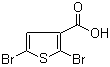 structure of CAS# 7311-70-8, 2,5-Dibromo-3-thiophenecarboxylic acid;NSC 109395