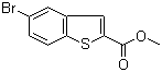 结构式 CAS# 7312-11-0, 5-溴-1-苯并噻吩-2-甲酸甲酯