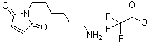structure of CAS# 731862-92-3, 1-(6-Aminohexyl)-1H-pyrrole-2,5-dione 2,2,2-trifluoroacetate