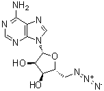 5'-Azido-5'-deoxyadenosine molecular structure (CAS 737-76-8)