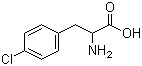 DL-4-氯苯丙氨酸分子结构 (CAS 7424-00-2)