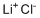 structure of CAS# 7447-41-8, Lithium chloride