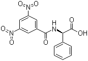 结构式 CAS# 74927-72-3, (R)-(-)-N-3,5-二硝基苯甲酰基-alpha-苯基甘氨酸