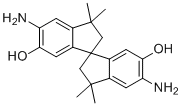 结构式 CAS# 753437-92-2, 5,5'-二氨基-3,3,3',3'-四甲基-2,2',3,3'-四氢-1,1'-螺双[茚]-6,6'-二醇