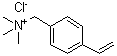 结构式 CAS# 7538-38-7, (4-乙烯基苄基)三甲基氯化铵