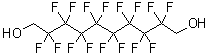 2,2,3,3,4,4,5,5,6,6,7,7,8,8,9,9-Hexadecafluoro-1,10-decanediol molecular structure (CAS 754-96-1)
