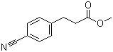structure of CAS# 75567-85-0, Methyl 3-(4-cyanophenyl)propanoate;4-Cyanobenzenepropanoic acid methyl ester; Methyl 3-(4-cyanophenyl)propionate