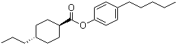 结构式 CAS# 76025-60-0, 反式-4-丙基环己烷甲酸 4-戊基苯酯