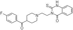 Altanserin molecular structure (CAS 76330-71-7)