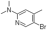 结构式 CAS# 764651-68-5, 5-溴-N,N,4-三甲基-2-吡啶胺