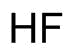 Hydrofluoric acid molecular structure (CAS 7664-39-3)