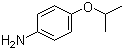 结构式 CAS# 7664-66-6, 4-异丙氧基苯胺; 对异丙氧基苯胺; 对氨基苯异丙醚