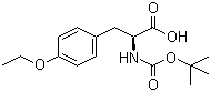structure of CAS# 76757-91-0, Boc-O-ethyl-L-tyrosine;Boc-Tyr(Et)-OH