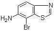 7-Bromobenzo[d]thiazol-6-amine molecular structure (CAS 769-20-0)