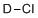 Deuterium chloride molecular structure (CAS 7698-05-7)
