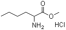 Methyl 2-aminohexanoate hydrochloride molecular structure (CAS 77300-48-2)