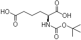 N-tert-Butoxycarbonyl-L-homoglutamic acid molecular structure (CAS 77302-72-8)