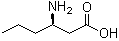 结构式 CAS# 775551-50-3, (R)-3-氨基己酸