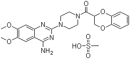 Doxazosin mesylate  molecular structure (CAS 77883-43-3)