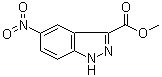 5-Nitro-1H-indazole-3-carboxylic acid methyl ester molecular structure (CAS 78155-75-6)