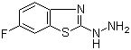 结构式 CAS# 78364-55-3, 6-氟-2-肼基-1,3-苯并噻唑