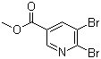 Methyl 5,6-dibromonicotinate molecular structure (CAS 78686-81-4)