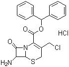 structure of CAS# 79349-53-4, 7-ACMA;7-Amino-3-chloromethyl-3-cephem-4-carboxylic acid diphenylmethyl ester hydrochloride