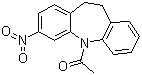 1-(3-Nitro-10,11-dihydro-5H-dibenzo[b,f]azepin-5-yl)ethanone molecular structure (CAS 79752-03-7)