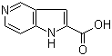 结构式 CAS# 800401-65-4, 5-氮杂吲哚-2-甲酸