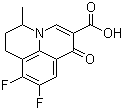 8,9-Difluoro-5-methyl-6,7-dihydro-1-oxo-1H,5H-benzo[ij]quinolizine-2-carboxylic acid molecular structure (CAS 80076-47-7)
