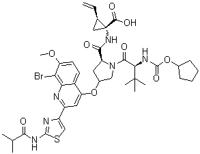 结构式 CAS# 801283-95-4, Faldaprevir