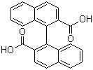 structure of CAS# 80703-23-7, (R)-1,1'-Binaphthyl-2,2'-dicarboxylic acid;(1R)-[1,1'-Binaphthalene]-2,2'-dicarboxylic acid