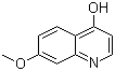 structure of CAS# 82121-05-9, 7-Methoxy-4-quinolinol;4-Hydroxy-7-methoxyquinoline